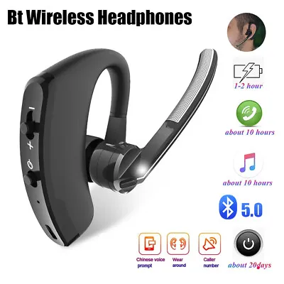 $14.88 • Buy Bluetooth Wireless Headphones With Mic Business Driver Portable Earphone Headset