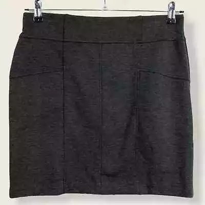 Simply Vera Wang Charcoal Gray Knit Short Straight Pencil Skirt MEDIUM Petite • $14.08