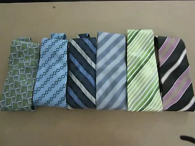 Lot Of 6 Mens Ties Stafford Nordstrom Saint River Pierre Cardin Fletcher Jones  • $15.96