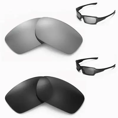 New Walleva Polarized Black + Titanium Replacement Lenses For Oakley Fives 3.0 • $26.99