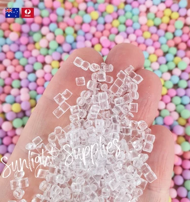 $6.40 • Buy 10 Grams Resin Ice Cubes Nail Art Tiny DIY Embelishments Miniatures Slime