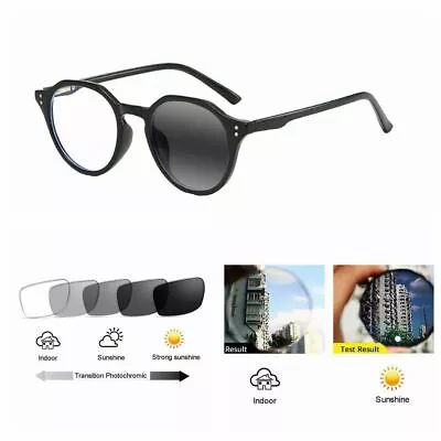 Retro Rivet Anti UV Bifocal Transition Photochromic Reading Glass +1.0 1.25~+3.0 • $23.99