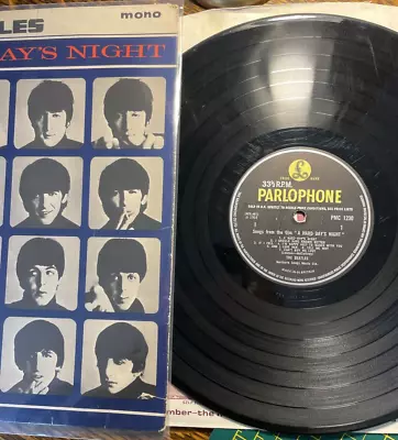 The Beatles A Hard Days Night PMC 1230 Mono Vinyl LP In Very Good Condition. • £23.50