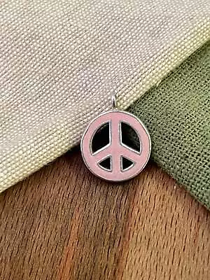 Lovely Hippy Peace Love 1960s Charm Pendant Sterling 925 Silver Vintage Retro • $35.76