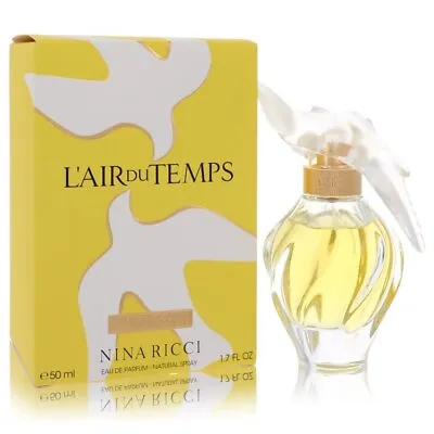 L'Air Du Temps By Nina Ricci Eau De Parfum Spray With Bird Cap 1.7 Oz For Women • $51.04