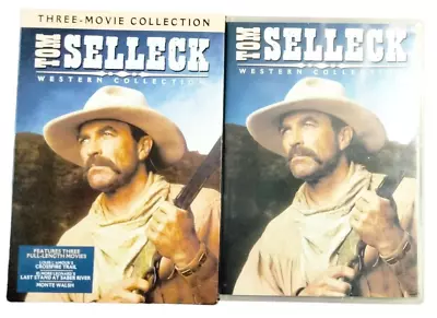Tom Selleck Western Collection DVD Crossfire Trail /Monte Walsh /Saber River • $6.97