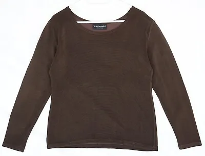 Marimekko Brown Viscose Long Sleeve Top Size M • $12