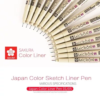 Sakura Pigma Micron Liner Pen Set 14 Pcs Color Fineliner Drawing Pen • $15.99