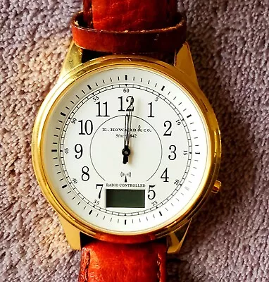 E. HOWARD & CO. Radio Controlled Men's Wristwatch (Leather Band No Charger) • $58