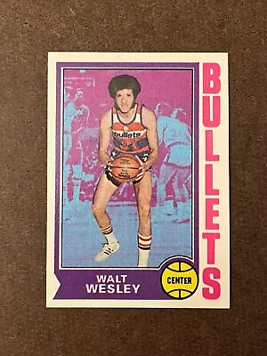 1974-75 Topps - #143 Walt Wesley Bullets Near Mint-Mint NM-MT (Set Break) • $0.99