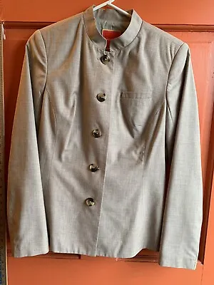 Isaac Mizrahi Blazer/Jacket Size 8 NWOT Summer Weight Nehru Collar Tailored • £15.44