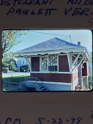 1978 Original 35mm Slide Pawlet Vermont Railroad Depot Restaurant Kodachrome • $6.99