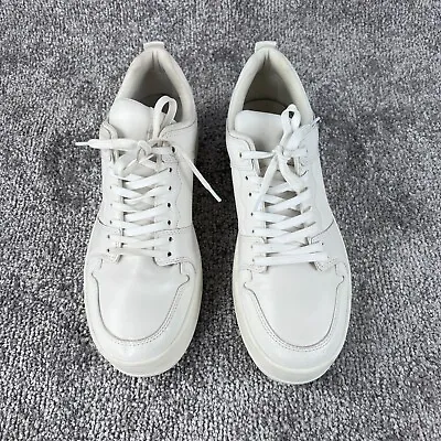 Zara All White Platform Sneakers Size 41 Women Shoe US Size 10 • $29