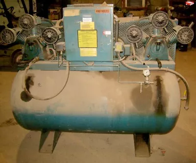 Curtis - Toledo Model 20DN9E DUPLEX Air Compressor 2 - 5HP 3 Phase Motors • $1500