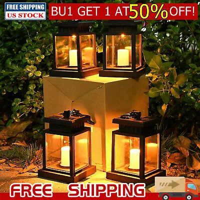 Solar Lantern Hanging Light LED Waterproof Yard Outdoor Patio Garden Yard Lamp • $5.99