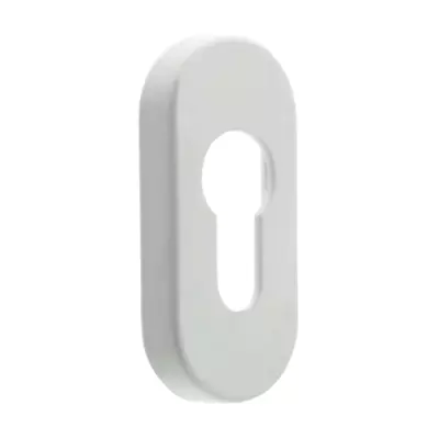 £9.61 • Buy Mila Escutcheon Patio Door Euro Cylinder Cover Plate White Gold Chrome 