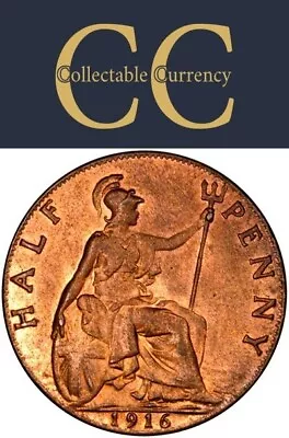 UK Half Penny 1916 • $2