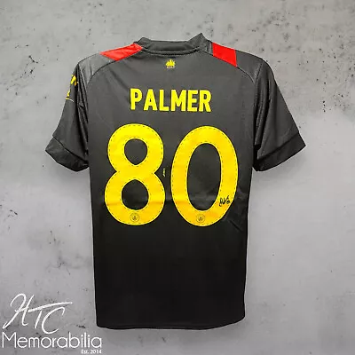 Cole Palmer Signed Manchester City Official 22/23 Football Away Shirt COA • £99.99