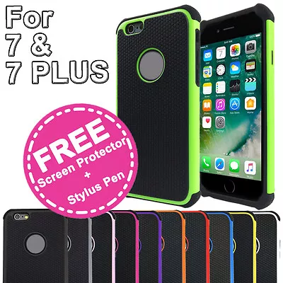 Shockproof Heavy Duty Armor Shock Proof Case Cover For Apple IPhone 7 & 7 Plus • $2.99