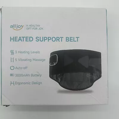 Oh Joy Heated Support Belt Heating Levels Vibrating Massage (z) • $19.95