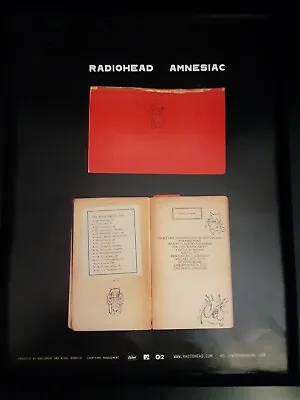 $70.50 • Buy Radiohead Amnesiac Rare Original Promo Poster Ad Framed!