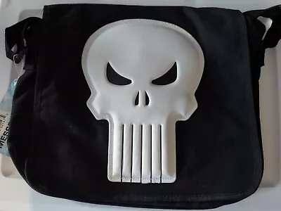 Marvel's Punisher Messenger Bag 15  X 12  PE0101MB3 - Black - BRAND NEW • $32.97