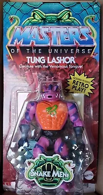 TUNG LASHOR Masters Of The Universe Origins Action Figure Unpunched Mattel MOTU • $79.99