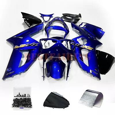 Blue Fairing Kit +Bolts Set For KAWASAKI Ninja ZX6R 2003 2004 ZX636 ABS Bodywork • $499