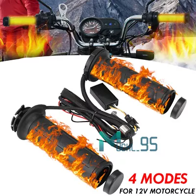 7/8  Quick Heated Grips Handlebar ATV Warm Hand Grips For Motorcycle Universal • $21.63