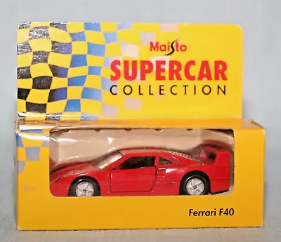 Maisto Supercar Collection Ferrari F40 Sports Car In Red Boxed • £5.50