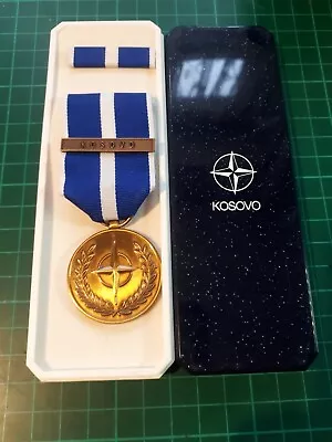 Boxed NATO Medal Kosovo Clasp Full Size As Issued  • £22.99