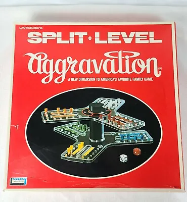 Vintage Split-level Aggravation Board Game 1971 Lakeside • $54.95