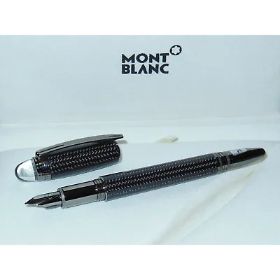 New Montblanc Starwalker Ultimate Carbon Fountain Pen 109365 Ruthenium 14K M Nib • $1499.95