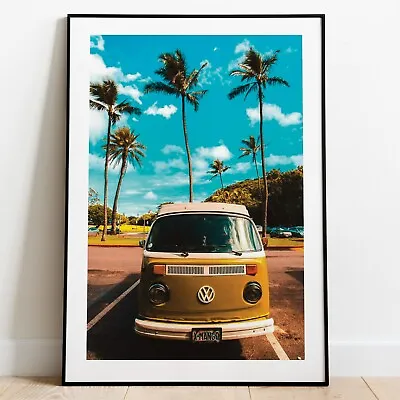 VW Camper Van Wall Art Camper Van Art Print Home Deocr • £7.19