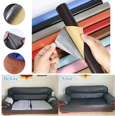 Leather Repair Kit Self-Adhesive Patch Stick On Sofa Clothing Car Seat Couch US • $4.74