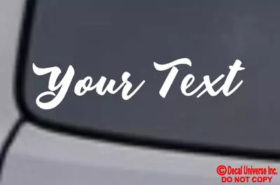 YOUR TEXT Vinyl Decal Sticker Car Window Bumper CUSTOM Personalized Lettering • $3.69