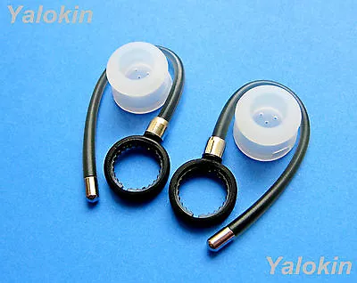 NEW 2 Gray Ear-hooks And 2 Ear-gels For Motorola HX600 Boom & Elite Flip HZ720 • $14.99