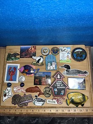 Souvenir Fridge Magnets Lot 25 TRAVEL MAINE • $15.50