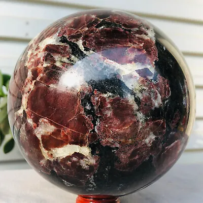 6.67lb Natural Fireworks Garnet Quartz Crystal Healing Ball Sphere Healing • $5.50