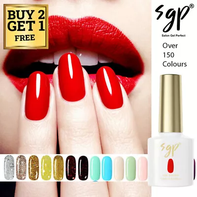 SGP Nail Gel Nail Polish UV LED Soak Off Nail Varnish Top Base Colour Nail Gels • £3.95