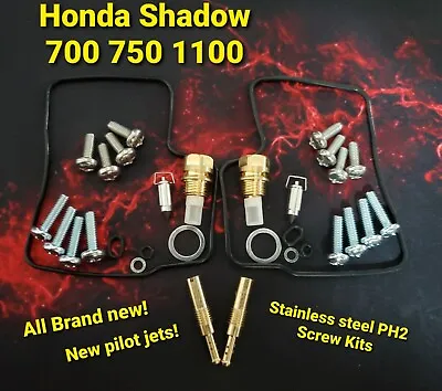 Honda Shadow VT700 Carb Rebuild Kits  GUARANTEED TO FIT & WORK All Years!! • $50