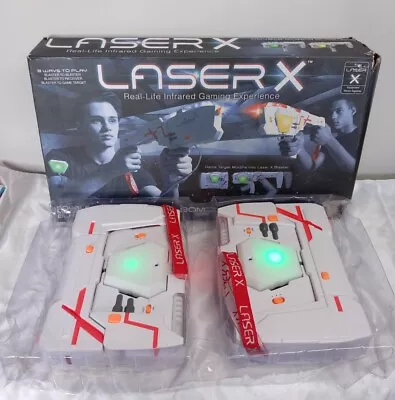 Laser X : 2 Player Infrared Tag Shooting Gaming - Toy Guns With Sensor Pads Set  • £22.99