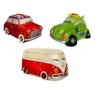 £19.99 • Buy Novelty LED Night Light Desk Lamp - Red VW Camper Van, Mini Cooper, Beetle Car