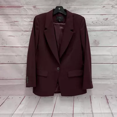 J. Crew Willa Blazer Italian Fabric By Nova Fields In Merlot Women’s Size 2 Wool • $62.97