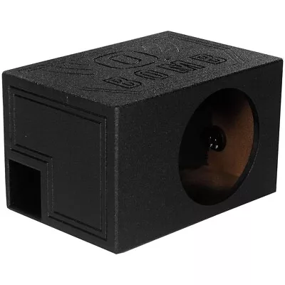 SINGLE 10  LARGE-PORTED SUBWOOFER ENCLOSURE CAR SPEAKER BOX W/ DURABLE BED LINER • $89