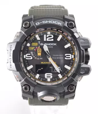 Casio G-Shock GWG-1000-1A1 MASTER OF G - LAND MUDMASTER Black/Khaki 0811 • $642.76