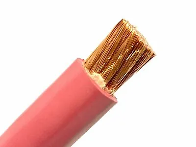 Battery & Welding Cable Copper 4/0 3/0 2/0 1/0 Thur 8 AWG Size By The Foot • $5.95