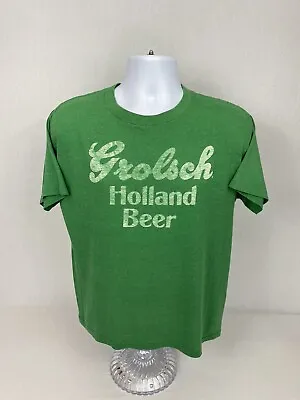 VTG 80’s 90’s Grolsch Holland Beer Short Sleeve T-Shirt Size Large • $25.99