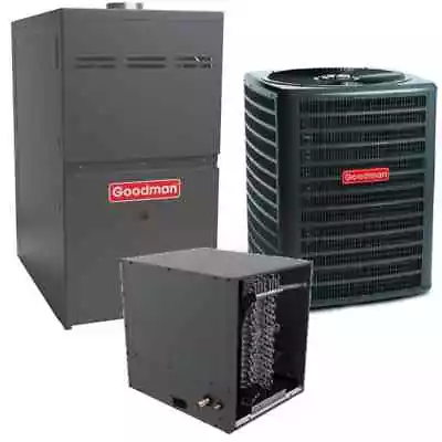 4 Ton 15.2 SEER2 80% 120000 BTU Horizontal Goodman Central AC Gas Split System • $5076