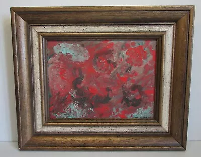 Midcent. Mod Abstract Angel? Oil On Board Painting Hazel Feltman Berks County PA • $59